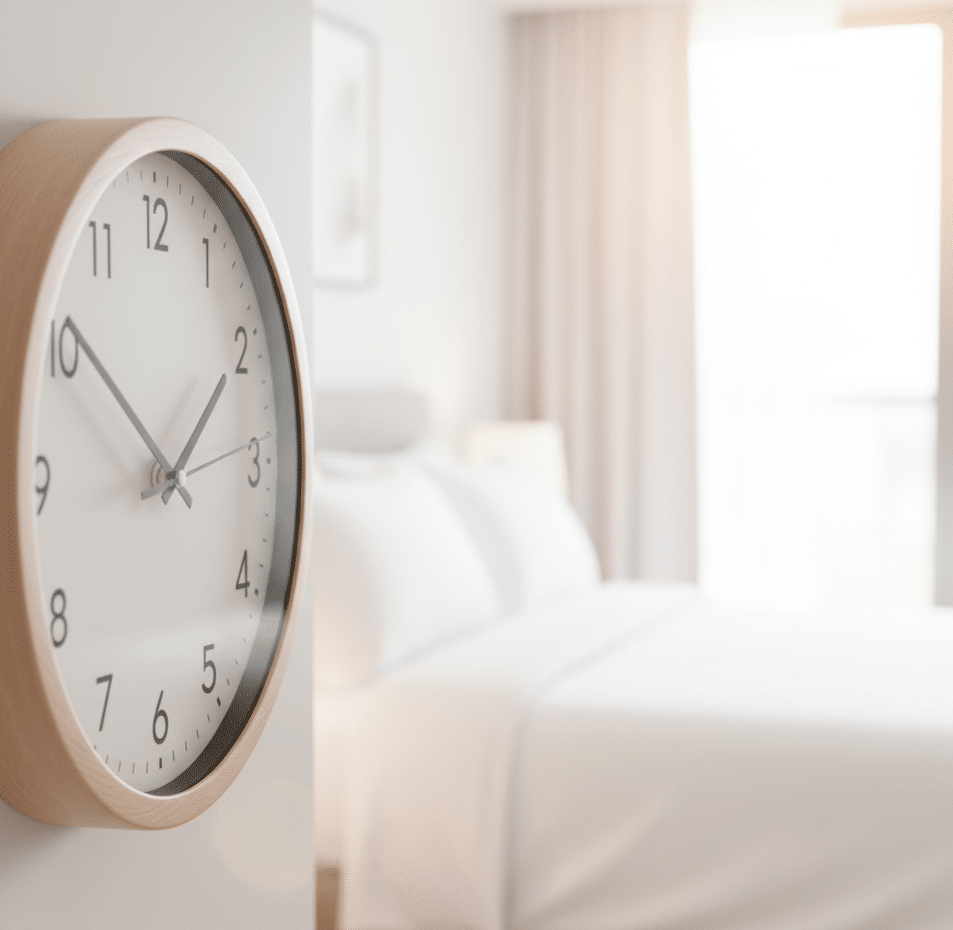 Icono de reloj que muestra la acción inmediata del tratamiento con vapor para chinches.